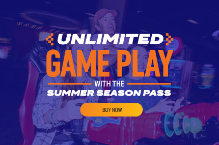 A whole summer of Unlimited Game Play, exclusive food & beverage discounts & more exclusive perks awaits! Choose your pass & shift into summer mode — the fun lasts until September 1!