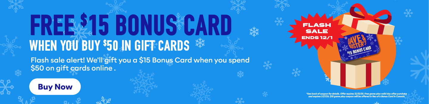 Free $10 Bonus Card with Purchase of $50 in Gift Cards