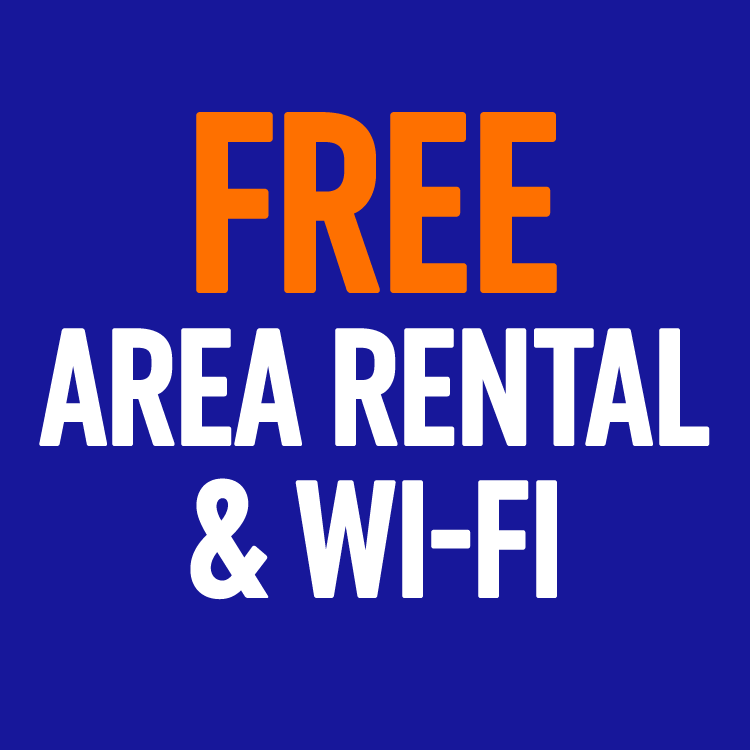 free area rental & wifi