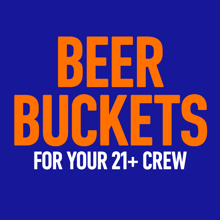 beer buckets for your 21+ crew
